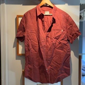 Men short sleeve linen shirt size XXL